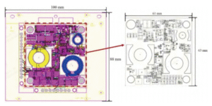 Figure 2 Schematic Diagram of the PCBA Layout for the Module to be Encapsulated Figure 2 Schematic Diagram of the PCBA Layout for the Module to be Encapsulated
