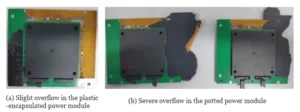 Figure 5 Overflow Defect in Molded Power Supply Module Figure 5 Overflow Defect in Molded Power Supply Module