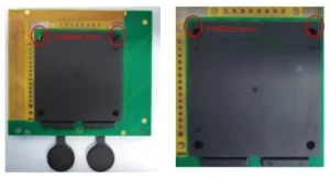 Figure 7 Unfilled defective plastic encapsulated power module Figure 7 Unfilled defective plastic encapsulated power module
