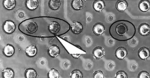 Figure 8 Reflow Soldering Wetting Defect Diagram