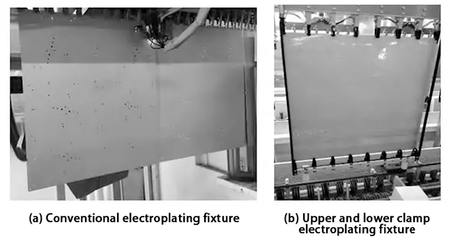 Figure 2 Comparison of electroplating fixtures