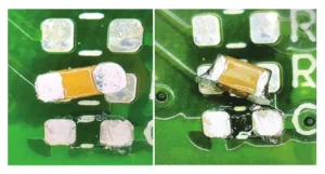 Figure 10 Manual reproduction of capacitor detachment during welding using Curve 7 Figure 10 Manual reproduction of capacitor detachment during welding using Curve 7