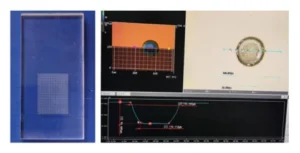 Figure 3 Fused silica pit array template