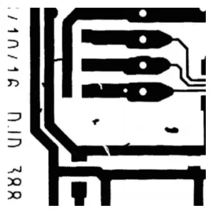 Figure 7 Image of the original defective printed circuit board Figure 7 Image of the original defective printed circuit board
