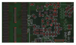 Figure 4 Solder paste printing results for micro components and multi pin terminals