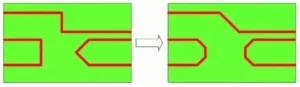 Figure 3: Using 135° Instead of 90° Figure 3: Using 135° Instead of 90°