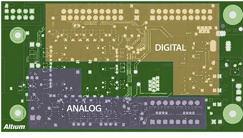 Fig 3 Component Isolation Example (Digital and Analog)