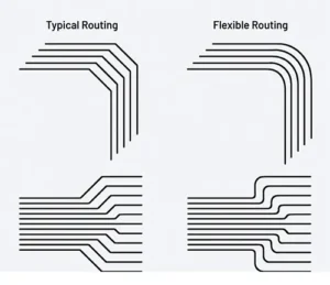 Figure 2 Routing during trace routing