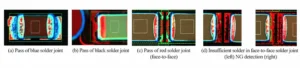 Figure 12 Example of solder joint inspection after optimizing detection parameters
