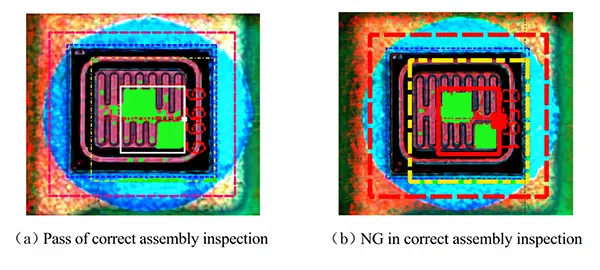 Figure 13 Example of an incorrect NG (fail) judgment during chip polarity detection