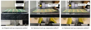 Figure 4 Warpage results for different layup and lamination methods