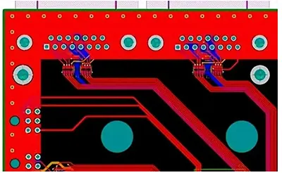 Ground plane with vias on a sensitive PCB to prevent off board interference