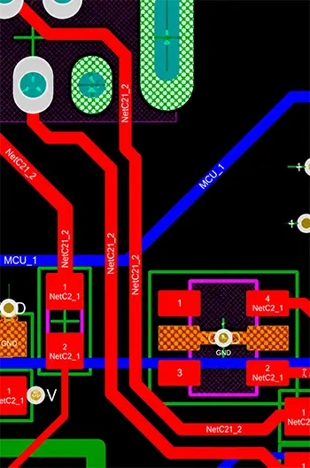 USB 2 High Speed ​​Differential Routing